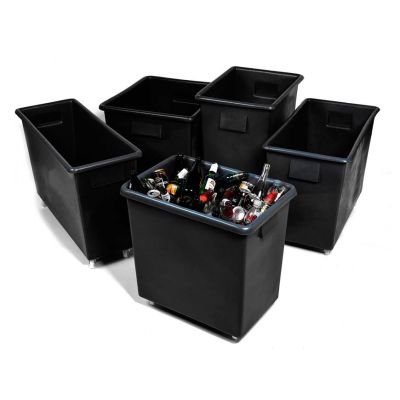 Recycled 135L Bottle Skips in Black