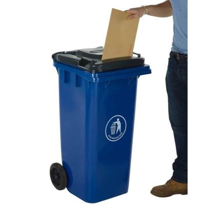 Wheeled Bins with Letter Slot Lid