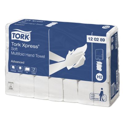 Tork Advanced H2 Xpress Multifold Towels 2ply (Case of 21) - 120289
