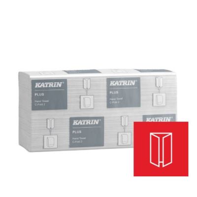 Katrin Plus C-Fold Hand Towels 2ply (Case of 16) - 73542