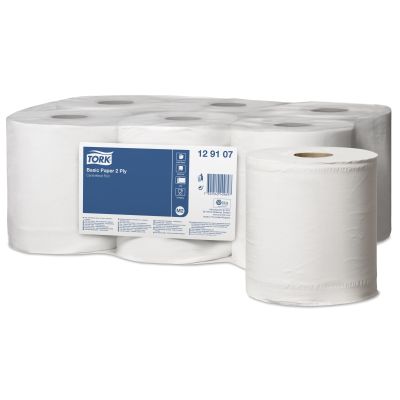 Tork Universal Basic Centrefeed Rolls 2ply 150m (Case of 6) - 129107