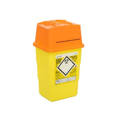 Sharpsafe 1 Litre - Orange Lid