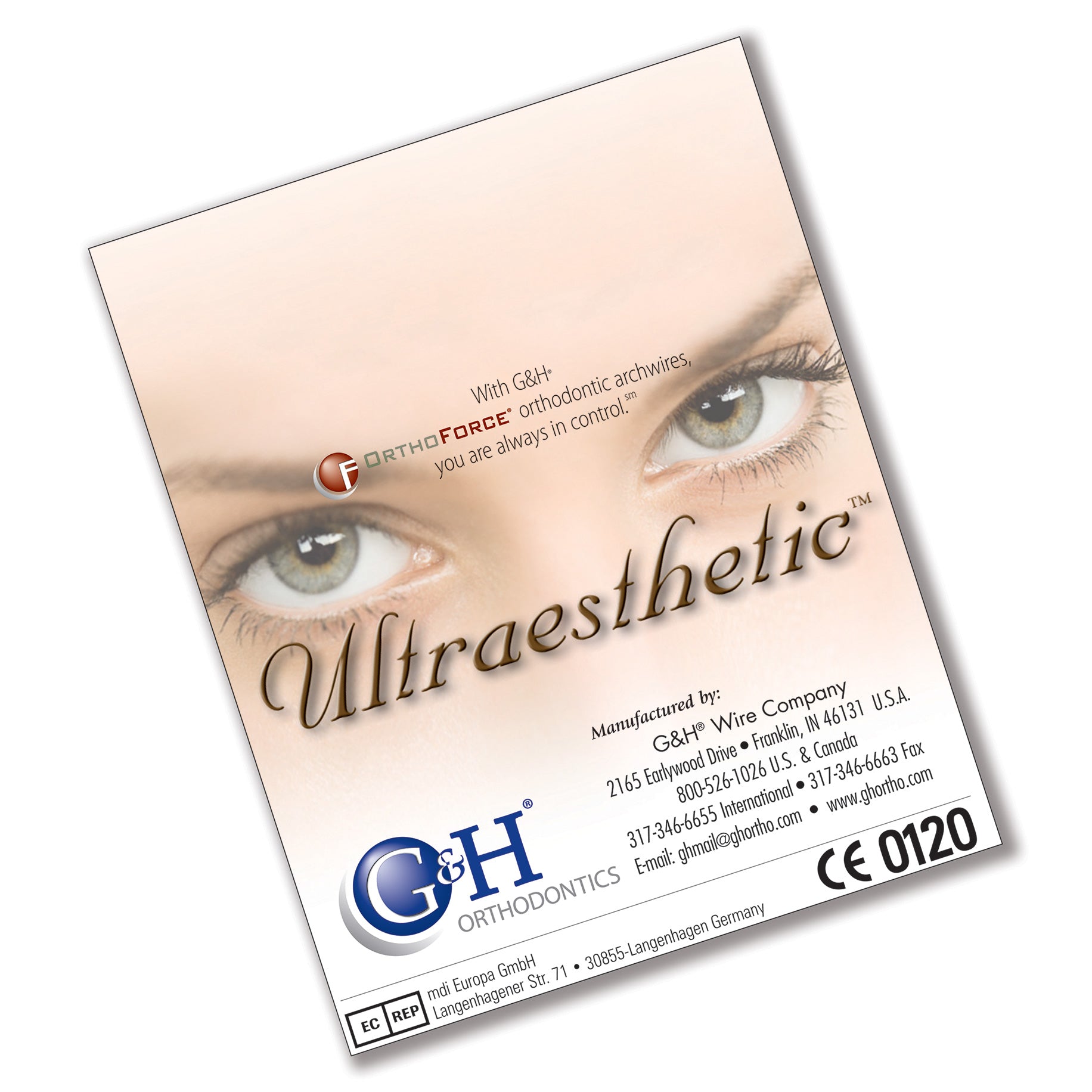 G4 NiTi Europa I Tooth-coloured 20x20 Lower G4EFL2020T 