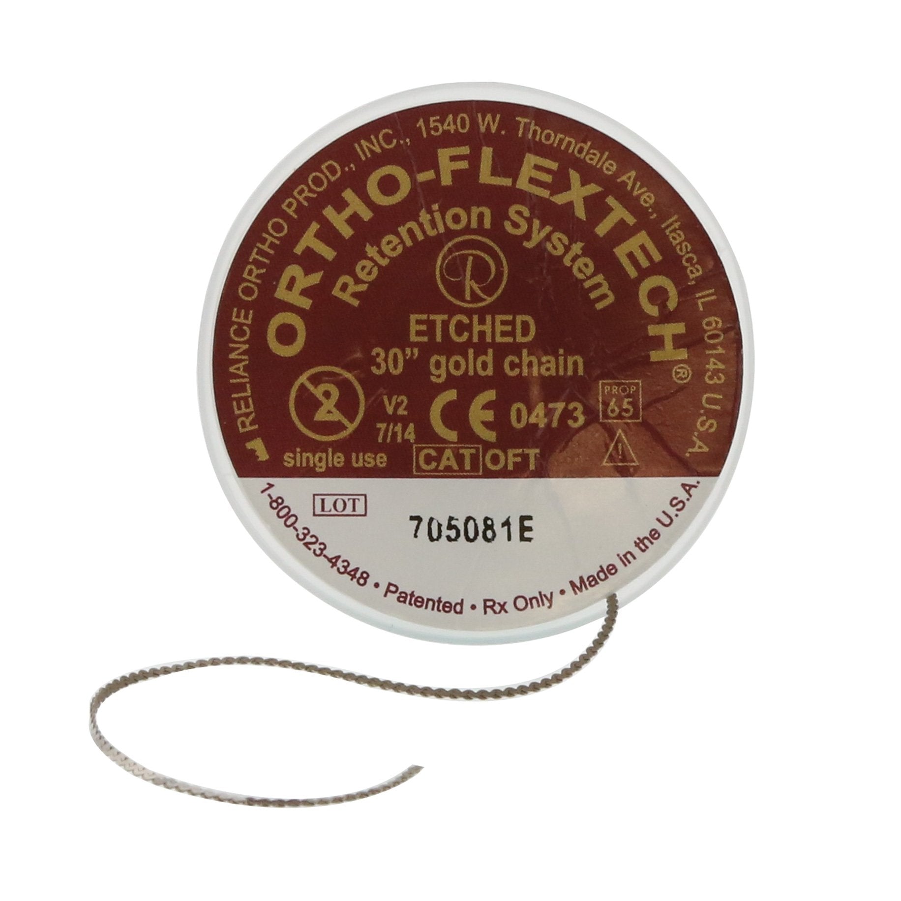 Gold Ortho-FlexTech Etched 