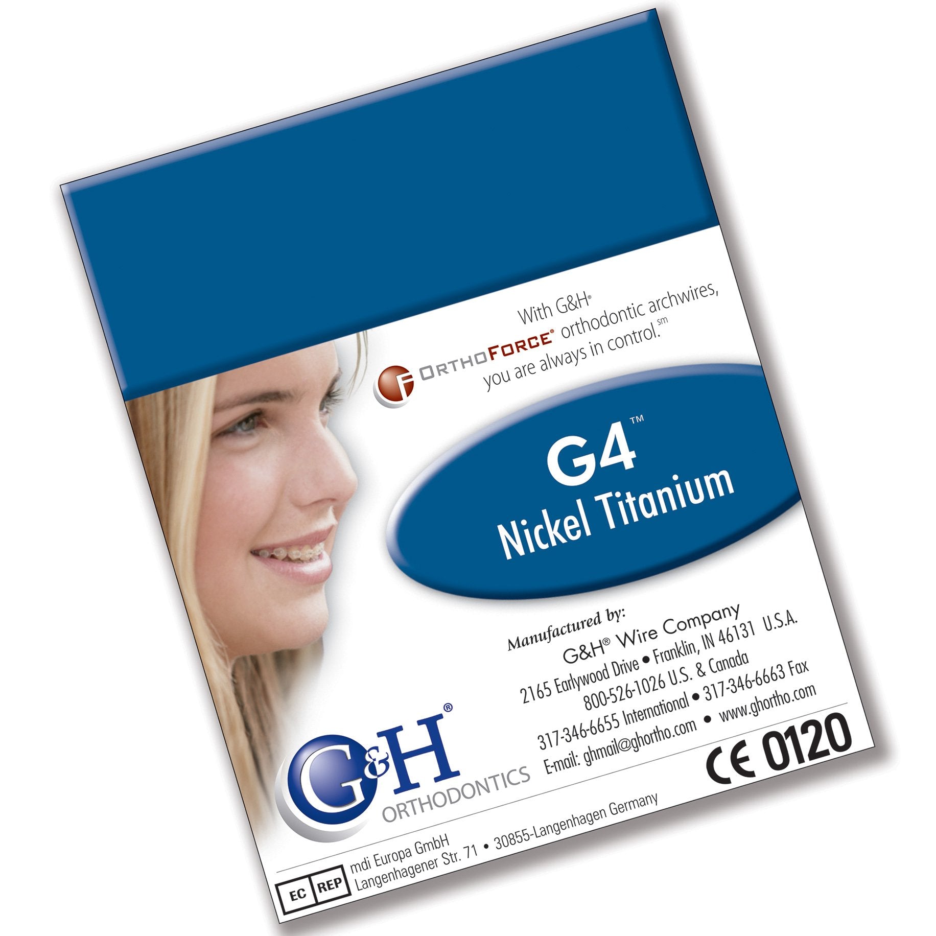 G4 NiTi 016 Upper Europa Form II, Pre-Stopped 