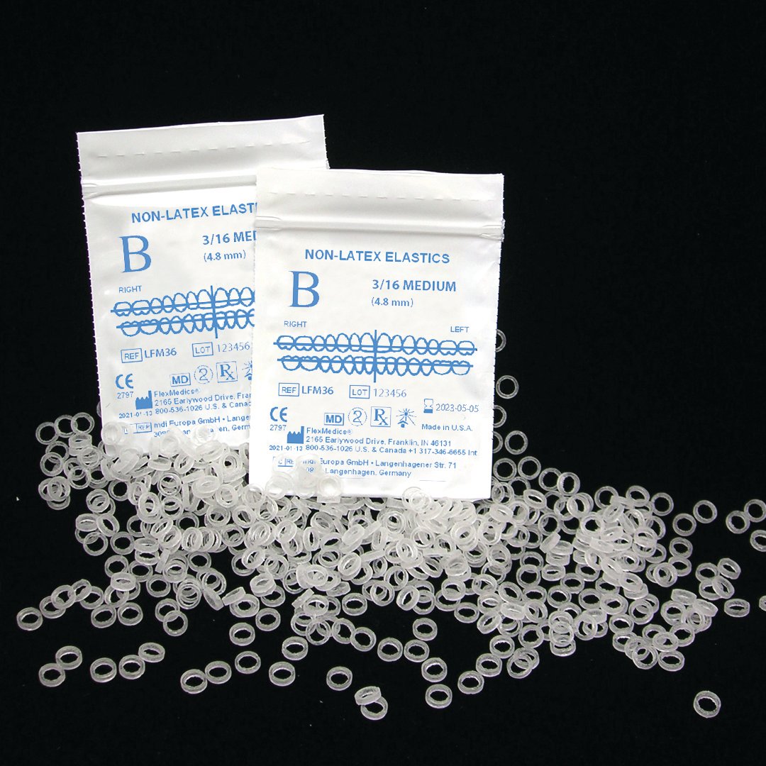 Non-Latex Elastics 3/16" Heavy 6.5oz 