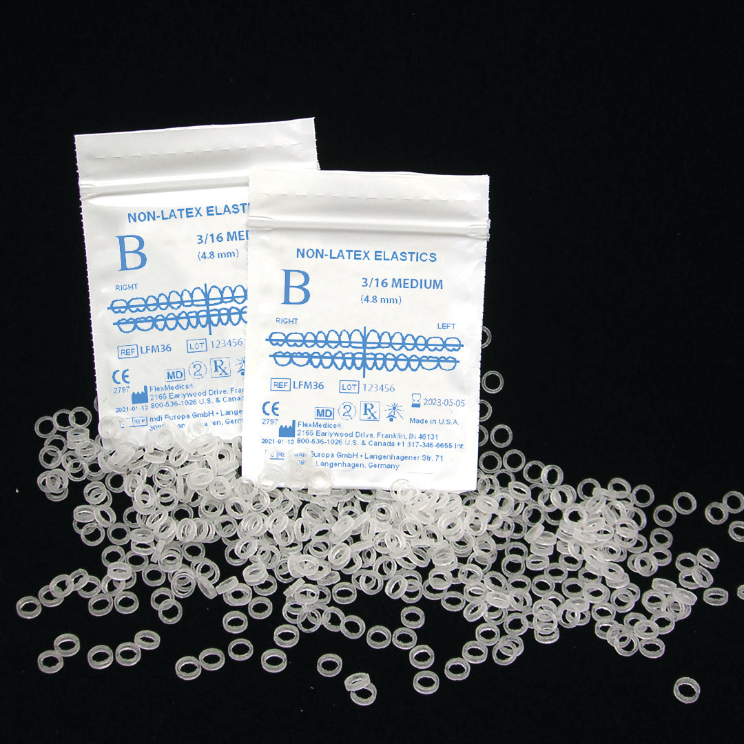 Non-Latex Elastics 1/4" Medium 4.5oz 