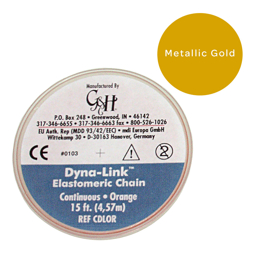 Dyna-Link Chain Metallic Gold Continuous 