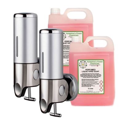C21 Nova Dispenser (Pack of 2) & 10L Liquid Soap Bundle
