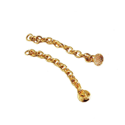 14k Gold Extrusion Hook with Chain 
