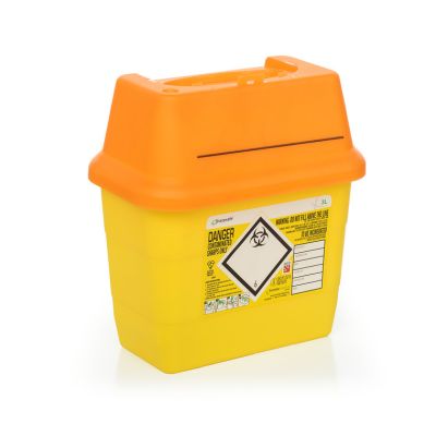 Sharpsafe 3 Litre - Orange Lid