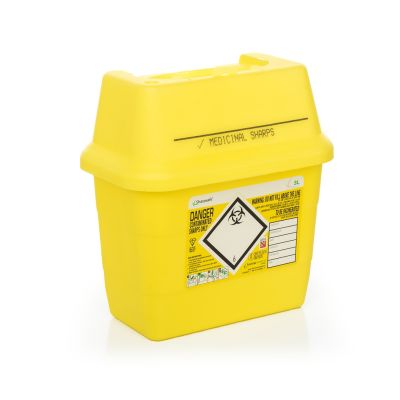 Sharpsafe 3 Litre - Yellow Lid