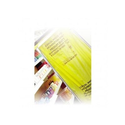 Yellow Medium Duty Clinical Waste Bag 120g (50 Bags)