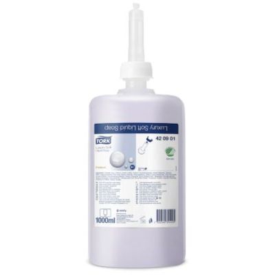 Tork 1 Litre Luxury Soft Liquid Soap S1 (Case of 6) - 420901