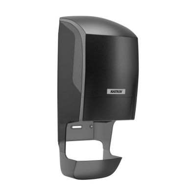 Katrin Inclusive Core Catcher Toilet Roll Black Dispenser - 77472