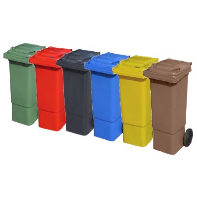 80 Litre 2 Wheel Bin | Various Colours