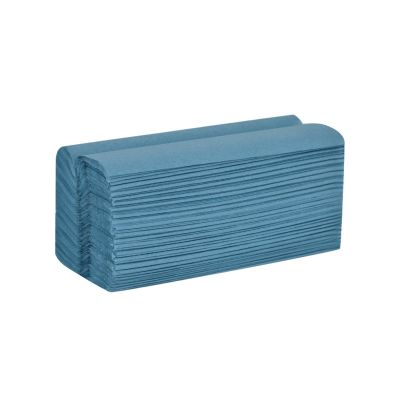 Essentials C-Fold Blue Paper Hand Towels 1ply (Case of 12)