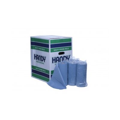 10" Blue Hygiene Couch Roll 3-Ply (Case of 24 Rolls)
