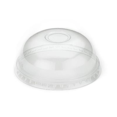 Clear Domed Lids with Straw Holes for 9oz Smoothie Cups - Case of 2000