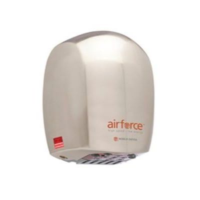 Warner Howard Airforce Hand Dryer from World Dryer in Brushed Chrome