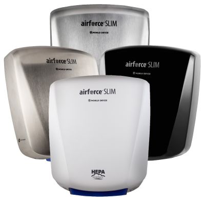 World Dryer Airforce Slim Hand Dryer - Various Colours