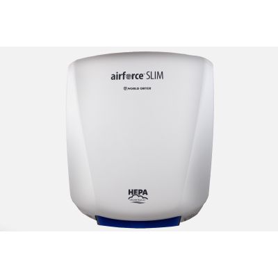 World Dryer Airforce Slim Hand Dryer - White