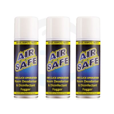 Airsafe Alcohol Based Room Sanitising Spray Fogger x 3 Cans