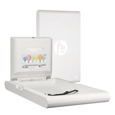 BabyMedi Vertical Baby Changing Station in White
