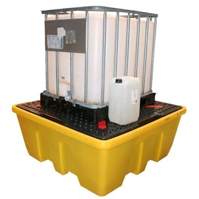 Single - IBC Spill Pallet - Low Level with Removable Deck