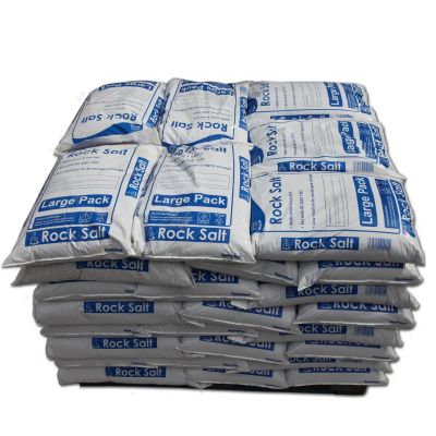 Pallet of Brown De-icing Rock Salt 23kg x 40 Bags