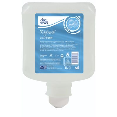Deb Refresh Perfume Free Clear Foam Soap 1 Litre (Case of 6)