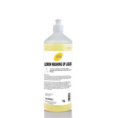 PHS Lemon Washing Up Liquid 1L (Case of 6)
