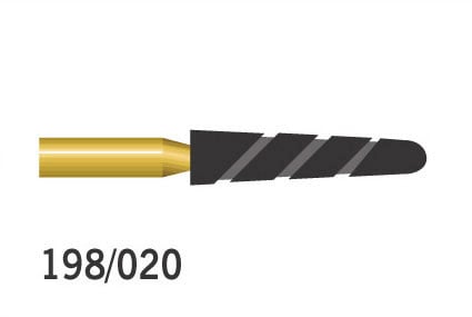 Gold Twister Burs Round End Taper FG Extra Coarse 198/020 