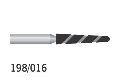 Twister Burs Round End Taper FG Diamond 198 534 016 Coarse Coarse 198-016SC (S856) 