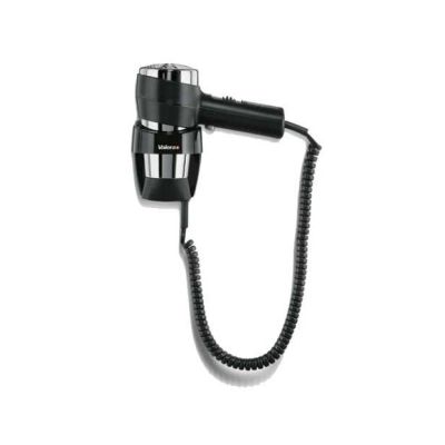 Valera Action Wall Mounted Hair Dryer in Black and Chrome
