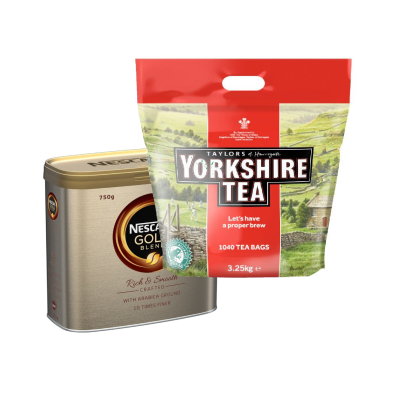 Yorkshire Tea & Nescafe Gold Blend Coffee Bundle