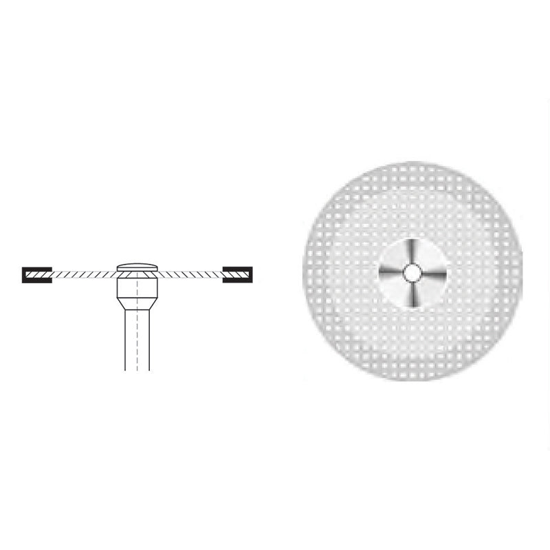 Superflex Diamond Open Meshed Disc Double Sided 22mm Diameter, 0.15mm Thickness. 