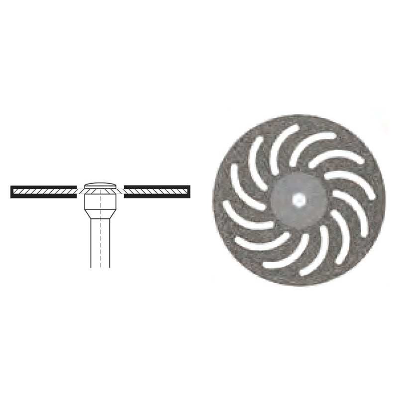 Superflex Diamond Arch Shaped Disc Double Sided 22mm Diameter  0.15mm Thickness 