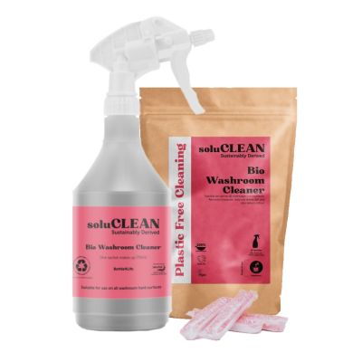 SoluCLEAN Bio Washroom Cleaner Starter Pack Sachets & Bottle4Life