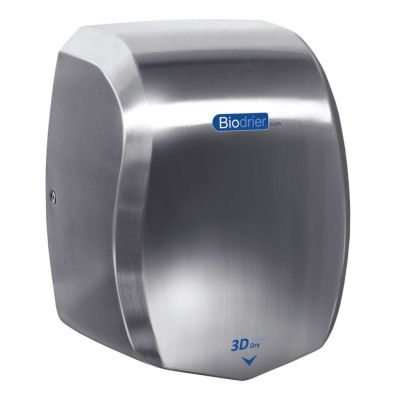 Biodrier 3D Smart Dry Plus Hand Dryer - Brushed Steel