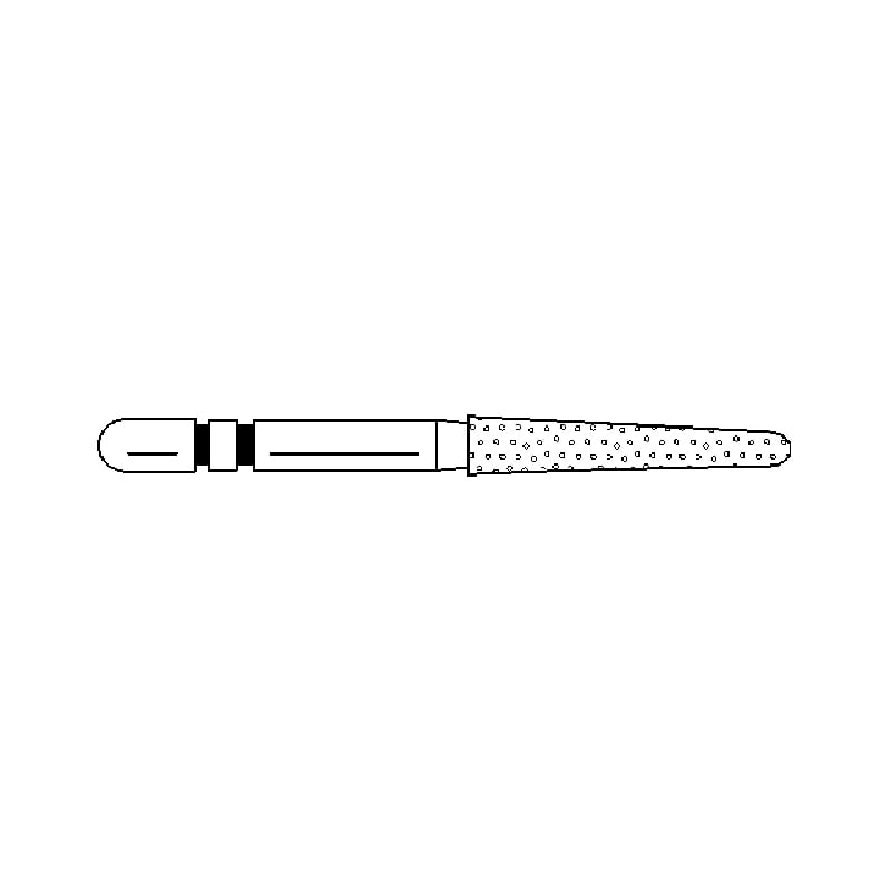 Two Striper Burs Round End Taper FG 770.1 Coarse 