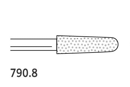 Two Striper Burs Round End Taper FG 790.8 Coarse 
