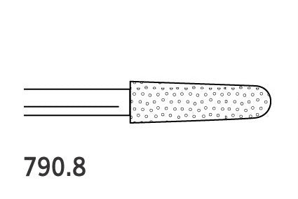 Two Striper Burs Round End Taper FG 790.8 FIne 