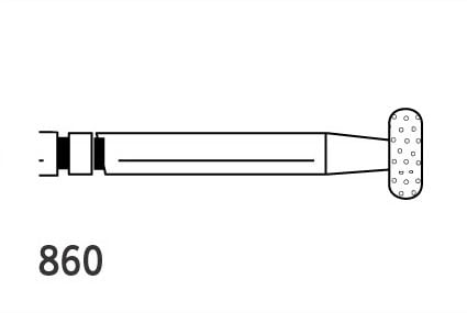 Two Striper Burs Wheel FG 860 Coarse 