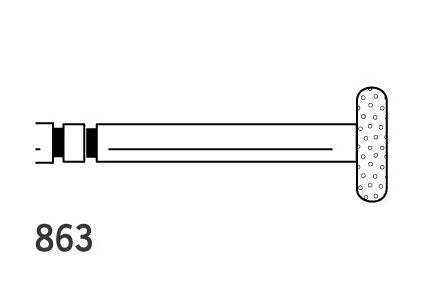 Two Striper Burs Wheel FG 863 Coarse 