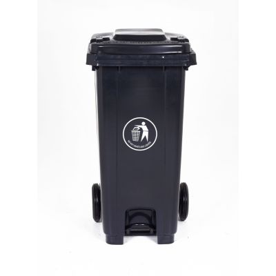 Pedal Operated Wheeled 120L & 240L Bins with Coloured Lids