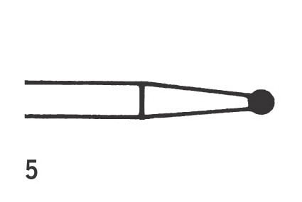 Steel Burs Round RA 5 016 