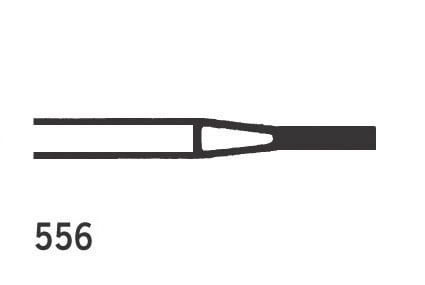 Jet TC Burs Straight Fissure Cross Cut FG 556 009 