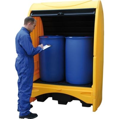 Outdoor 2 Drum Hardcover with Roller Door