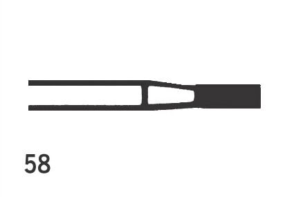 Jet TC Burs Straight Fissure FG 58 012 
